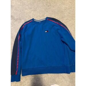 Tommy Hilfiger Men's Royal Blue‎ Sport Crewneck Pullover Sweatshirts Size L